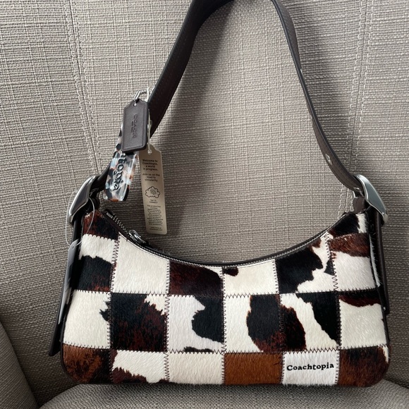 Coachtopia Handbags - Coachtopia Alter/Ego Shoulder Bag In Upcrafted Haircalf Cow Print New